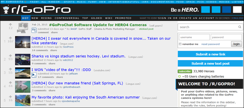go-pro-subreddit-home