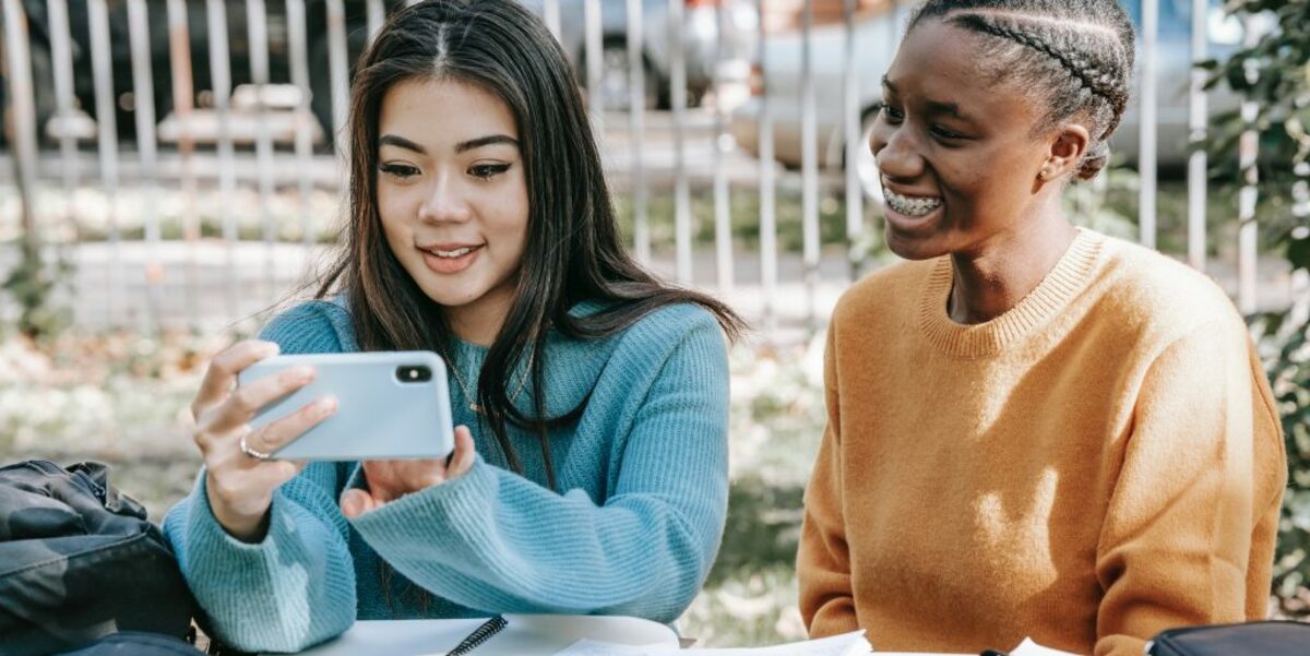 Image of people on phone