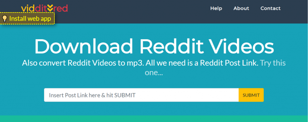 Vidditred website