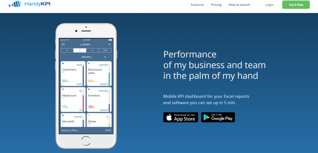 HandyKPI homepage