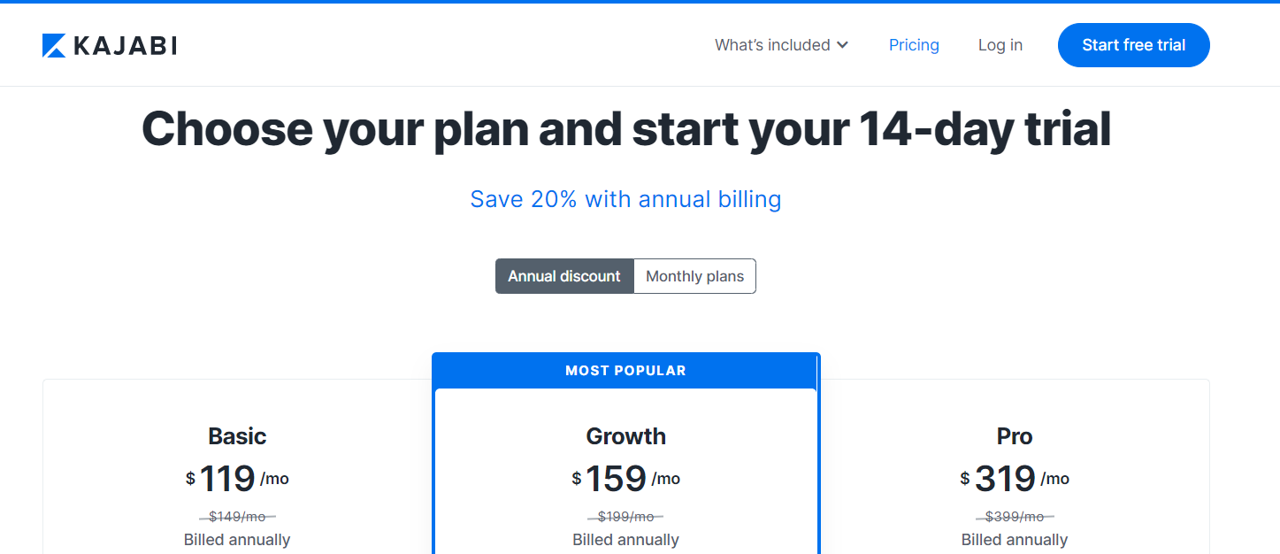 kajabi access pricing