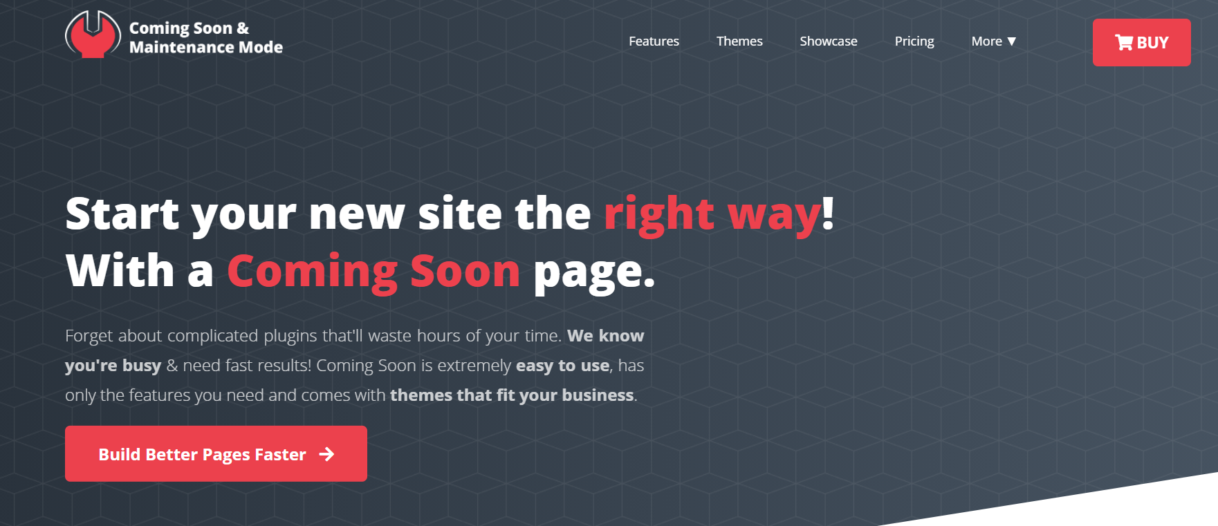 Coming Soon and Maintenence Mode homepage