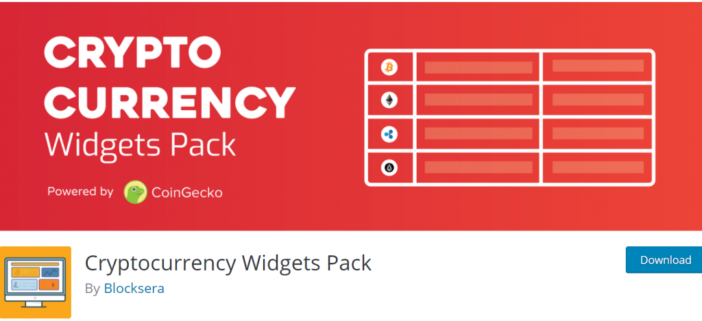 Cryptocurrency Widget Widgets Pack banner