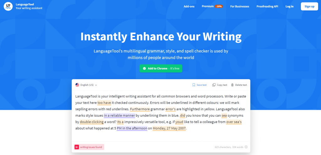 LanguageTool homepage