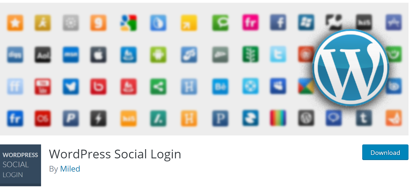 WordPress Social Login banner