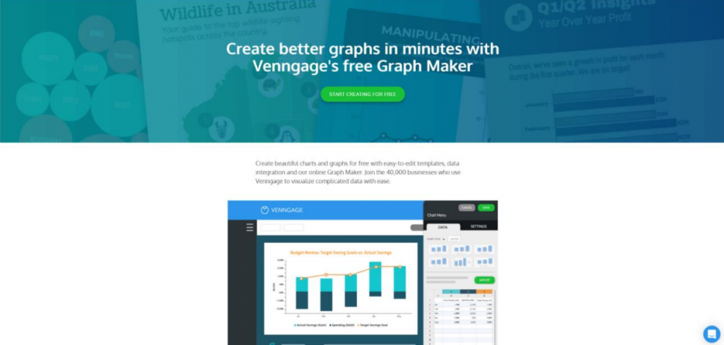 Venngage homepage