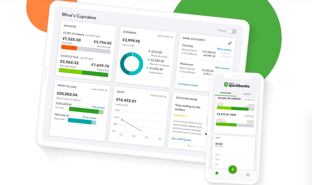 Qb dashboard example