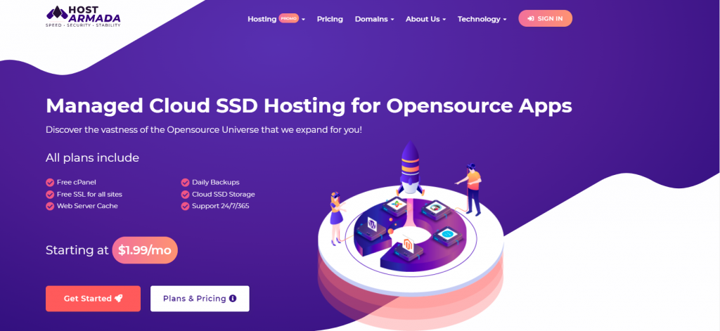 HostArmada opensource hosting