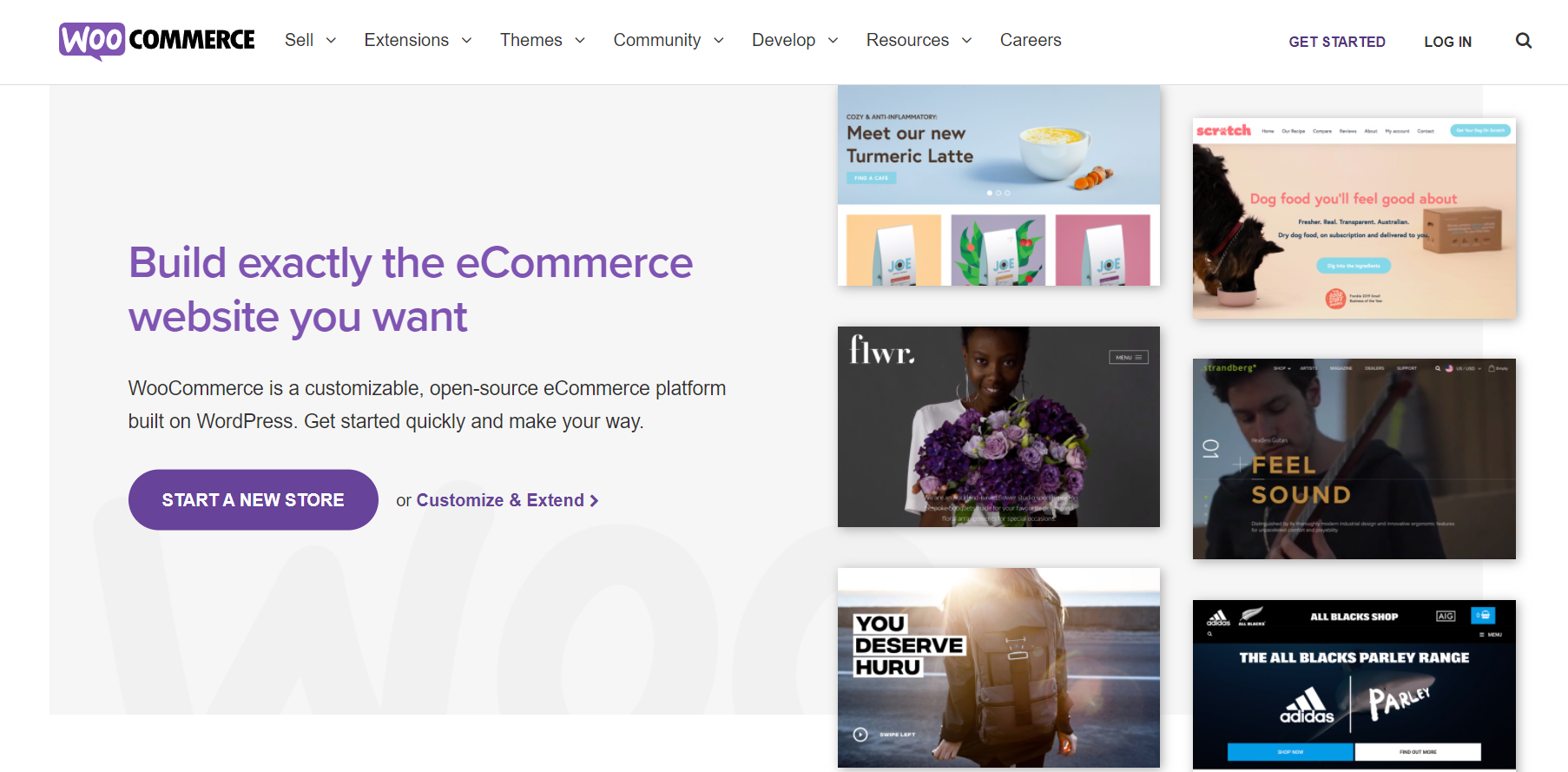 WooCommerce homepage