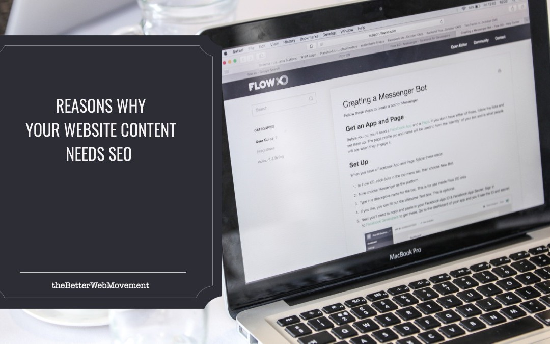 4 Reasons Why Your Web Content Needs SEO