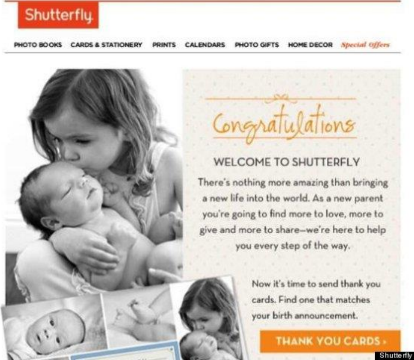 Shutterfly email