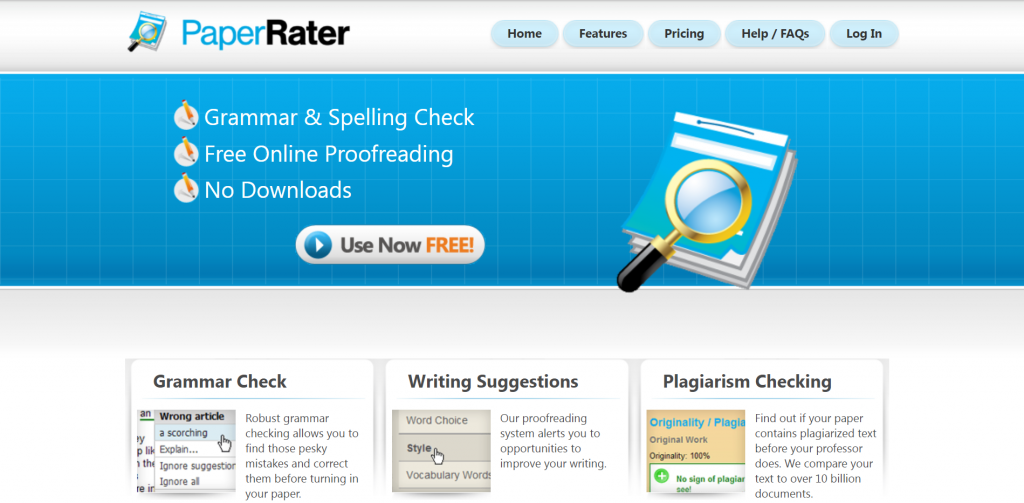 Paper Rater homepage