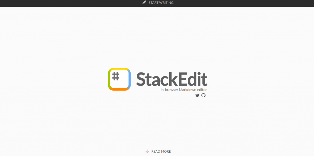 Stackedit homepage
