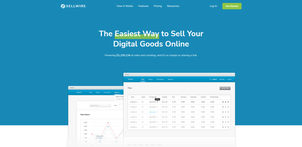 Sellwire homepage
