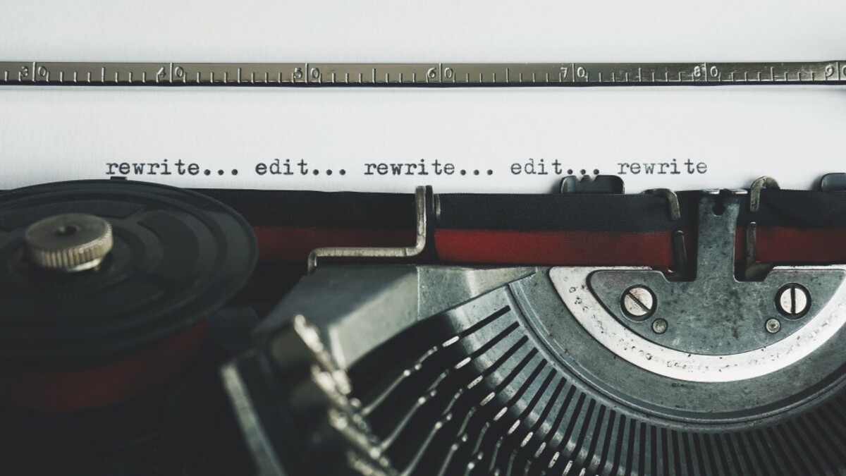 Rewrite edit text on a typewriter