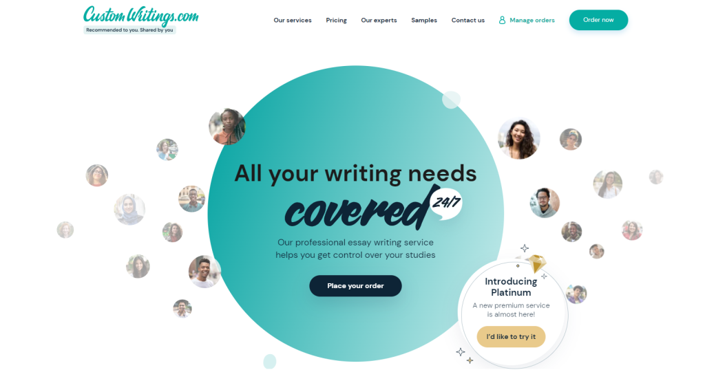 Custom Writing website