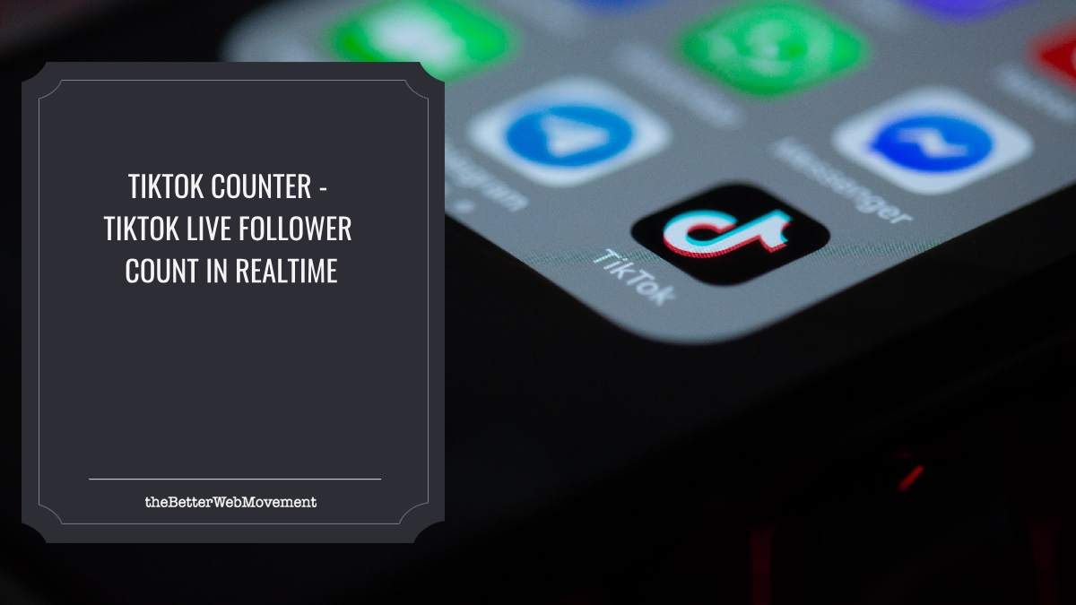 TikTok Counter - TikTok Live Follower Count in Realtime - The