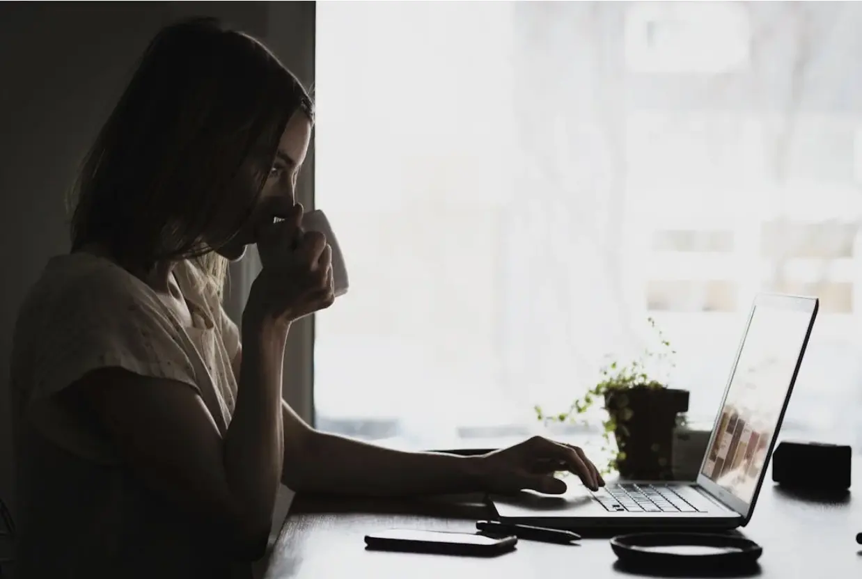 woman working